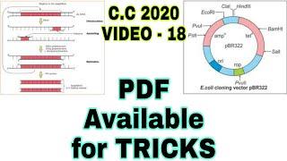 TRICKS OF BIOTECHNOLOGY 1 (NCERT BASED)+ PBR322 + PCR + PDF of TRICKS