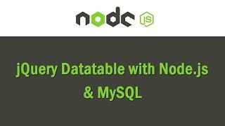 jQuery Datatables with Node.js Express & MySQL