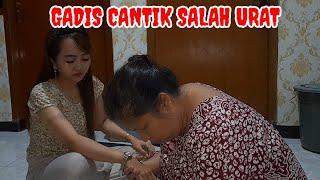 PIJAT URUT GADIS CANTIK SALAH URAT | ASMR MASSAGE JAKARTA | Ibu Enung Urut