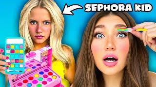 My 10yr old SiSTER is BANNED From Sephora! *she lied*