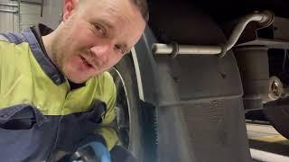 A day in the life of a HGV Mechanic- the basic trailer MOT Prep