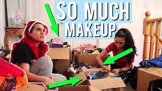 CLEANING OUT ALL MY MAKEUP | $1000S OF DOLLARS WORTH | BodmonZaid