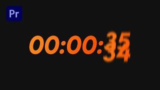 How to make countdown timer | Premiere Pro