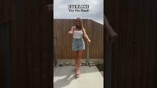 EVERLANE TRY ON HAUL ON SKATES #shorts