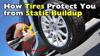 How Do Car Tires Prevent Static Electricity Buildup?