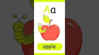 A for Apple abc Song - #learningsongs #shorts #nurseryrhyme #kidssong #flashcards