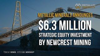 Metallic Minerals  (TSX-V: MMG / OTCQB: MMNGF) August 2023