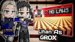 {NTR} Bad ending party reacts to Lihan as GROX | part 2, Gacha react to Minecraft 