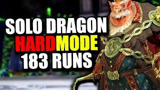 Gnishak the SOLO KING!? 183 Runs Soloing Hard Mode Dragon