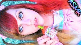 ASMR  Baby Bottle Pop  Cherry, Watermelon, Lollipop, Candy, Shake, Sweets, Food, Eat, Chewing 