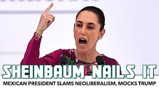 Mexican President Claudia Sheinbaum Slams Neoliberalism, Mocks Trump, Enjoys High Approval Rating