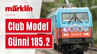 NEW Club Model / Class 185.2 as Günni Freight Train / By Märklin and Trix in H0