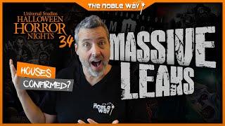 Halloween Horror Nights Leaks! Confirmed Houses & Scare Zones? Speculation, Updates, & More! #HHN34