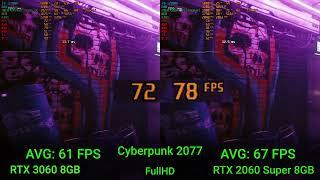 RTX 3060 8 vs RTX 2060 SUPER