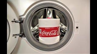 Experiment - Coca Cola + Baking Soda and Kitchen Roll - in a Washing Machine