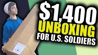 $1,400 Airsoft Unboxing for Active U.S. Army Soldiers