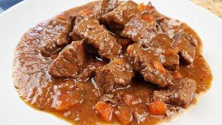 Carne en salsa tradicional al ritmo del chup chup ( Ternera en salsa )