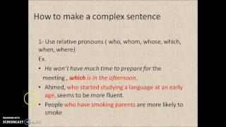 Complex Sentences in IELTS