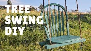 How To Make A Tire Swing and Yard Swing With No Chains