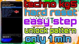 Tecno kG5  Hard Reset |  Pattern Lock Remove  easy step follow Ankit roy mobile