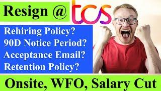 Resignation Process At TCS, Rehiring & Retention Policy, Notice Period Onsite? #tcs #infosys #resign