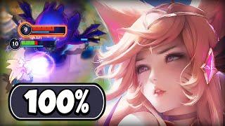 AHRI BUT I PLAYED BETTER THAN 100% (QUADRA KILL) - BUILD & RUNES - WILD RIFT GAMEPLAY