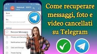 Come recuperare messaggi, chat, immagini e video di Telegram cancellati