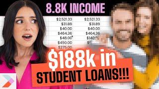 $188k+ in Student Loans?!? | Millennial Real Life Budget Review Ep. 34