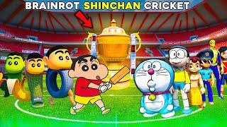 Brainrot ShinchanPlaying Cricket With Doraemon Team  Full Fun In GTA5 #bommalu #gta5telugu