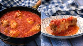 Chicken legs with tomato sauce: the secret to make them tender and juicy!