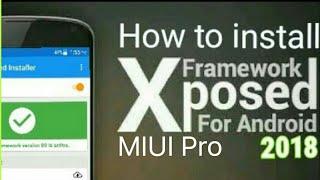 How to install Xposed framework in MIUI pro without TWRP