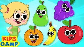 Five Cute Fruits  + More Nursery Rhymes And Baby Songs By KidsCamp