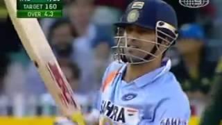 Sachin's famous reply to Brett Lee   Channel 9 commentary  4,4,0,4   MCG 2008