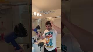 And after all of that.. he walks out of the bathroom looking EXACTLY the same…   #youtubeshorts