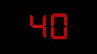 40 Second Ticking Countdown Timer With Alarm