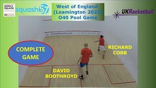 WofE O60 Singles: RICHARD COBB v DAVID BOOTHROYD