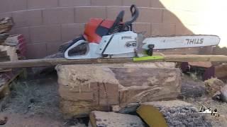 Timber Tuff TMW-56 chainsaw mill, first use. Affordable lumber milling.