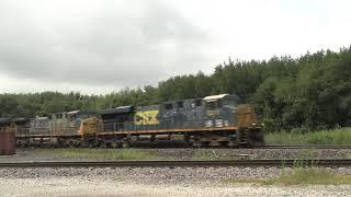 Westbound CSX intermodal at Wellsboro, IN.