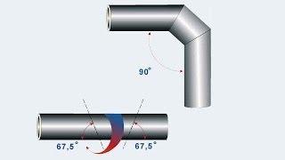 Как разрезать трубу под углом 45 или 90 градусов