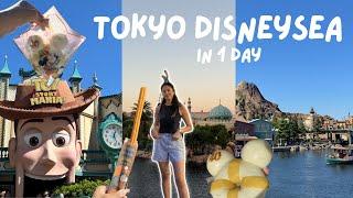 Tokyo DisneySea in 1 day | food & rides & souvenir shopping  cutest disney park!