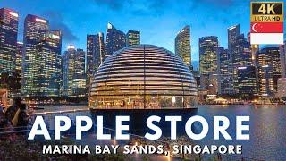 FIRST EVER Floating APPLE STORE in the World [4K Walking Tour] Singapore - 2024 Update