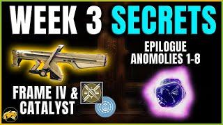 Destiny 2 - CHOIR OF ONE Catalyst - Week 3 Secrets - Epilogue Anomalies 1-8 - SECRET EMBLEM