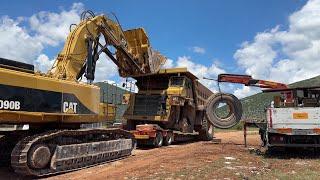 Transporting (400 klm)The  Fourth Caterpillar 777 Dumper - Sotiriadis/Labrianidis Mining - 4k