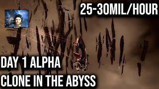 Eve Online - 25-30 Mil/hour Day 1 Alpha Clone in the Abyss