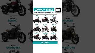 Jawa + Yezdi Motorcycles Sales Report (Jan 2023)