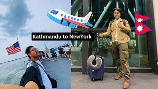 Nepal chodera USA tira KTM to NewYork Travel Vlog !!! #AKR