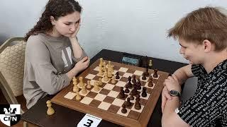 WIM A. Nur-Mukhametova (1972) vs FM A. Tsvetkov (2296). Chess Fight Night. CFN. Blitz