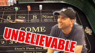 NEVER SEEN ANYTHING LIKE THIS 30 Roll Craps Challenge - WIN BIG or BUST #451