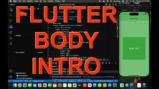 Flutter Body - An Intro #flutter #vscode