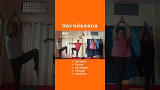 Ekagrata aur Takat badhane vala Saral Asana #garudasana #morningyoga #balancingpose